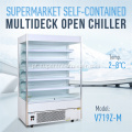 Freezer de geladeira de refrigerador de chiller aberto comercial
